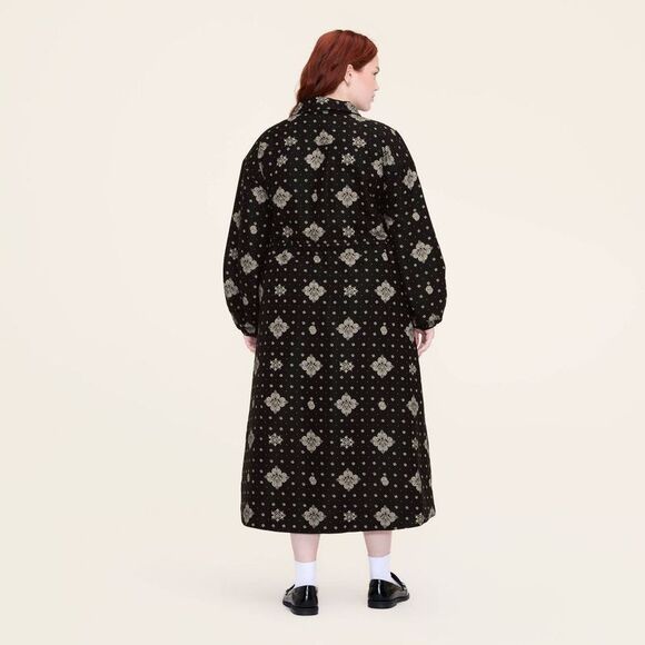 Woolrich Black Paisley Print Dress - Picture 3 of 4